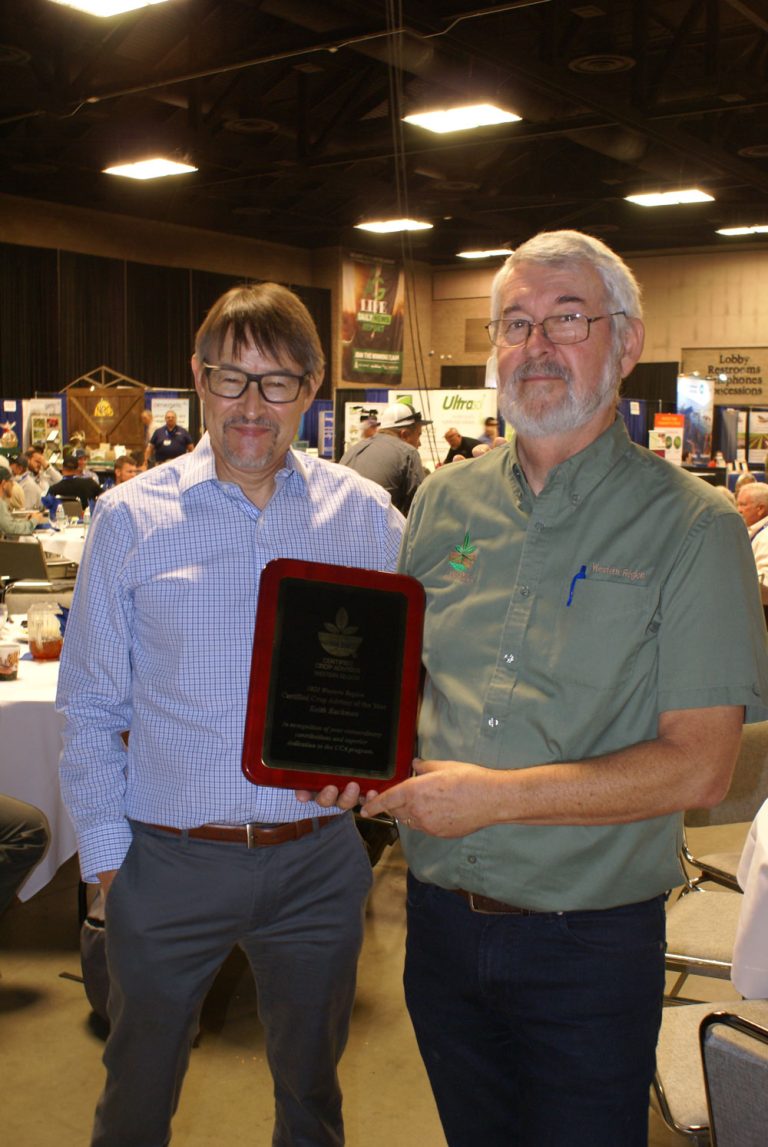 CCA of the Year Keith Backman Recognized at Crop Consultant Conference
